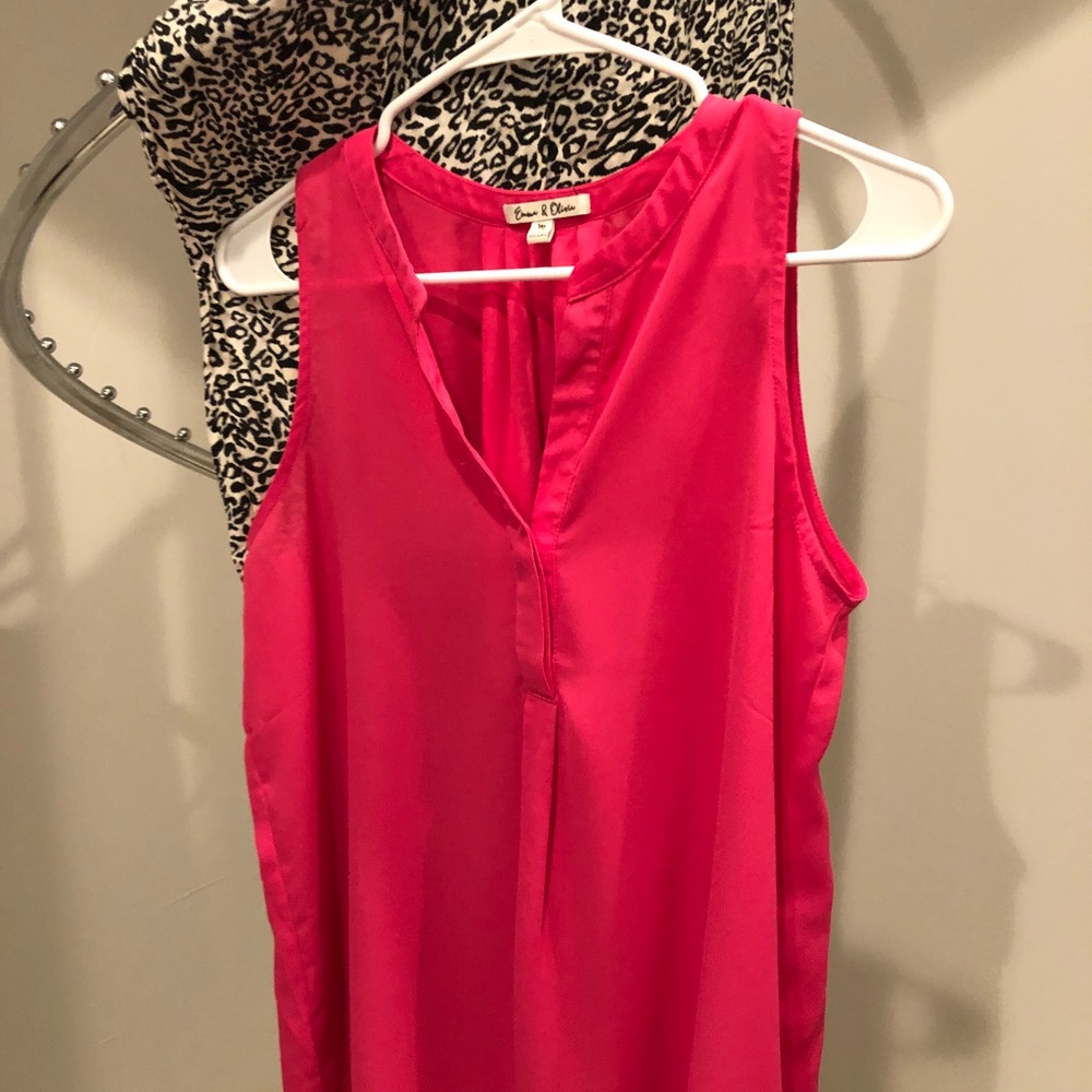 Thick strap polyester tank top